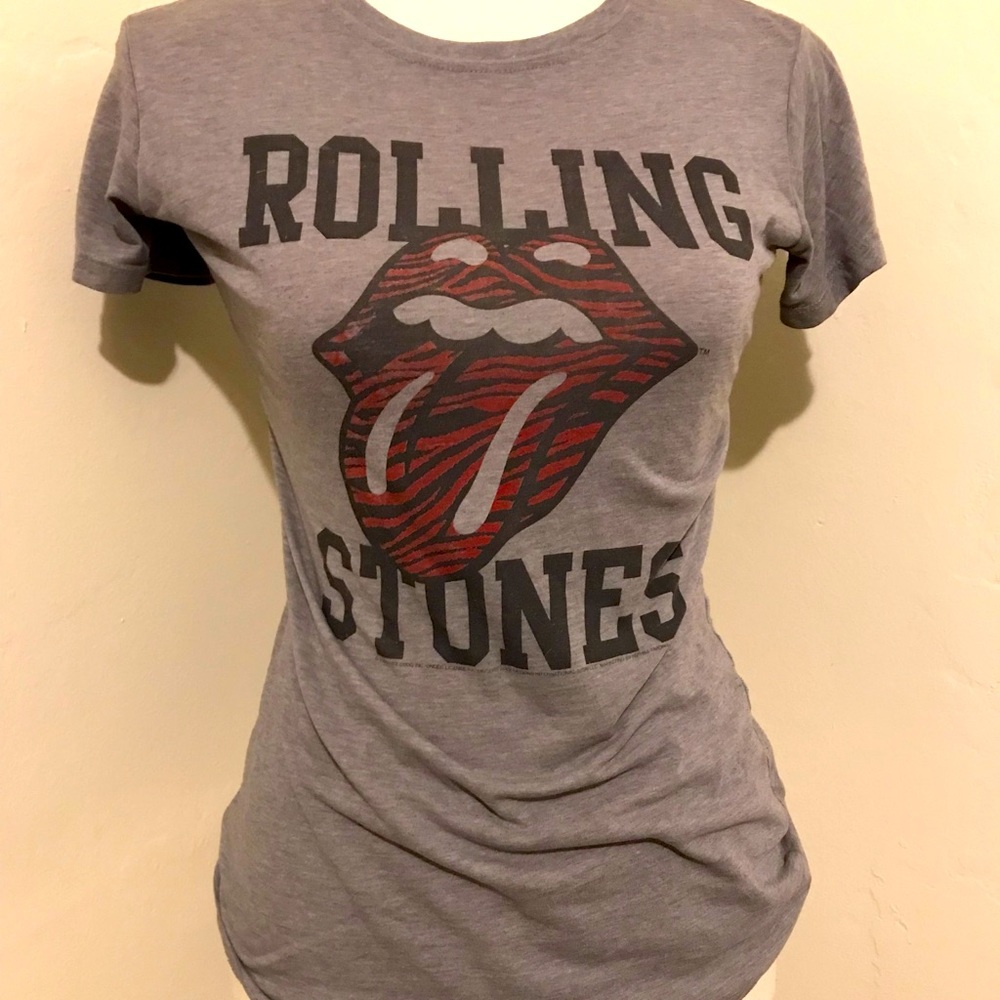 Medium Gray Rolling Stones Tee
